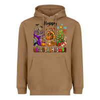 Happy Hallothanksmas Heavyweight Hoodie | Teevron