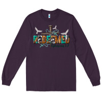 Plum redeemed ephesians 1 7 Long Sleeve Tee - NancyCooperArtShop