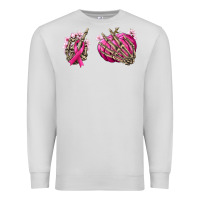 Dove Grey Breast Cancer skeleton hands Premium Sweatshirt - NancyCooperArtShop