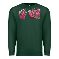 Sports Green Breast Cancer skeleton hands Premium Sweatshirt - NancyCooperArtShop