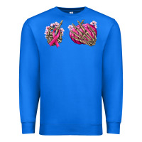 True Royal Breast Cancer skeleton hands Premium Sweatshirt - NancyCooperArtShop