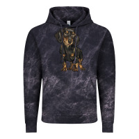 Cloud Black dachshund Vintage Hoodie - BarkalooDesign