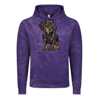 Cloud Purple dachshund Vintage Hoodie - BarkalooDesign