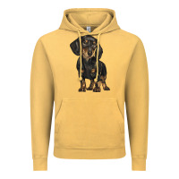 Vintage Mustard dachshund Vintage Hoodie - BarkalooDesign