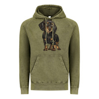 Vintage Olive dachshund Vintage Hoodie - BarkalooDesign