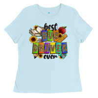 Baby Blue best bus driver ever Ladies Tee - CowhideDigitalArt