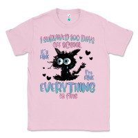 Bubblegum Pink i survived 100 days of school cat Classic Tee - MaliasSmallBusiness
