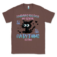 Chestnut i survived 100 days of school cat Classic Tee - MaliasSmallBusiness