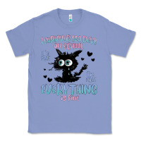 Colony Blue i survived 100 days of school cat Classic Tee - MaliasSmallBusiness