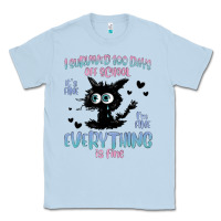 Dusty Blue i survived 100 days of school cat Classic Tee - MaliasSmallBusiness