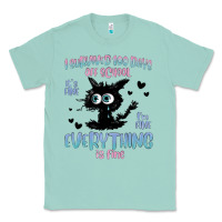 Seafoam i survived 100 days of school cat Classic Tee - MaliasSmallBusiness