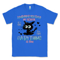 True Royal i survived 100 days of school cat Classic Tee - MaliasSmallBusiness