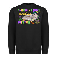Black throw me something mister mardi gras duck Heavyweight Sweatshirt - MaliasSmallBusiness