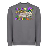 Storm throw me something mister mardi gras duck Heavyweight Sweatshirt - MaliasSmallBusiness