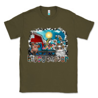 Army Green Happy Easter Classic Tee - CowhideDigitalArt