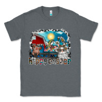 Charcoal Heather Happy Easter Classic Tee - CowhideDigitalArt