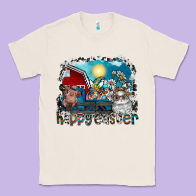 Happy Easter Classic Tee Designed By Cowhidedigitalart