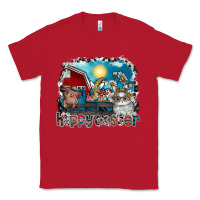 Red Happy Easter Classic Tee - CowhideDigitalArt