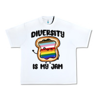 White diversity is my jam Urban Heavy Tee - MaliasSmallBusiness