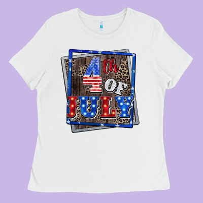 4th Of July  4th Of July Ladies Tee Designed By Cowgirlartshop