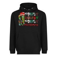 Black Howdy howdy howdy Christmas Heavyweight Hoodie - NancyCooperArtShop