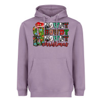 Lavender Howdy howdy howdy Christmas Heavyweight Hoodie - NancyCooperArtShop