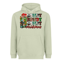 Matcha Howdy howdy howdy Christmas Heavyweight Hoodie - NancyCooperArtShop