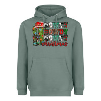 Sage Howdy howdy howdy Christmas Heavyweight Hoodie - NancyCooperArtShop