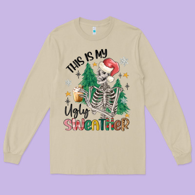 This Is My Ugly Long Sleeve Tee Designed By Maliassmallbusiness
