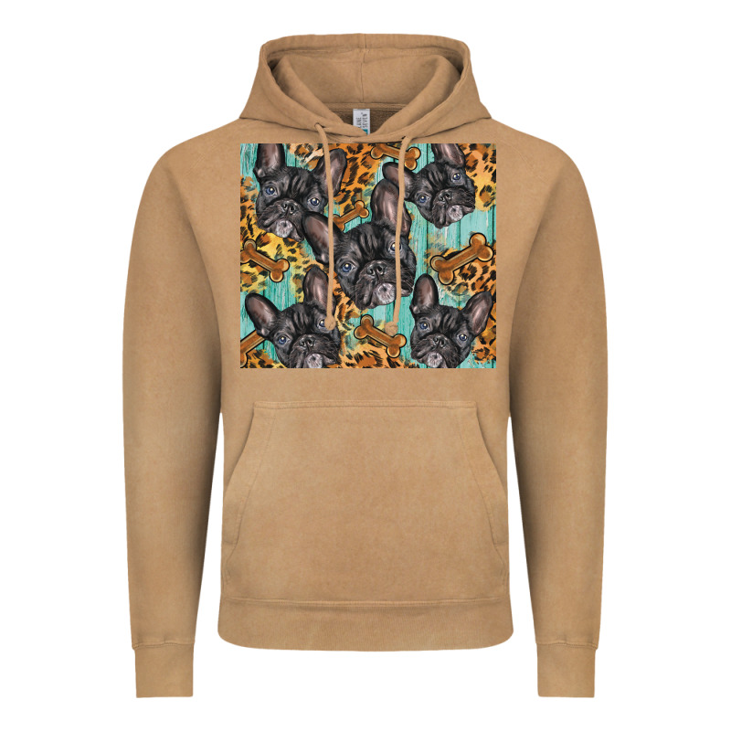 French Bulldog Vintage Hoodie by BarkalooDesign | Teevron