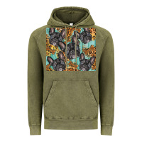 Vintage Olive french bulldog Vintage Hoodie - BarkalooDesign