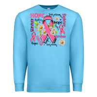 Ocean Blue Breast Cancer Premium Sweatshirt - NancyCooperArtShop