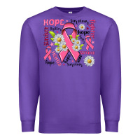 Purple Breast Cancer Premium Sweatshirt - NancyCooperArtShop