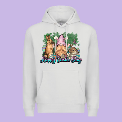 Gnome Bunny Happy Easter Day Premium Hoodie Designed By Howdyjamesfarm