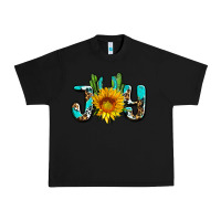 Black joy with sunflower and cactus ado Urban Heavy Tee - AdoDesignShop