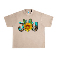 French Oak joy with sunflower and cactus ado Urban Heavy Tee - AdoDesignShop