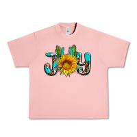 Salmon joy with sunflower and cactus ado Urban Heavy Tee - AdoDesignShop
