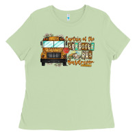 Matcha Captain Of Struggle Bus Busdrive Ladies Tee - CowhideDigitalArt