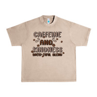 French Oak caffeine & kindness Urban Heavy Tee - MaliasSmallBusiness