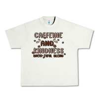 Pistachio caffeine & kindness Urban Heavy Tee - MaliasSmallBusiness
