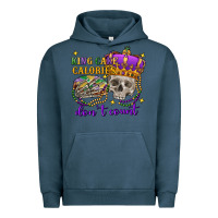 Pigment Midnight Navy King cake calories don't count skull Urban Hoodie - FaDigitalArtStudio