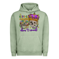 Pigment Oil Green King cake calories don't count skull Urban Hoodie - FaDigitalArtStudio
