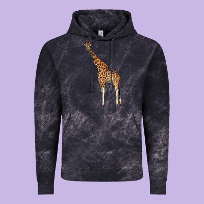 Giraffe Vintage Hoodie Designed By Lillyallendesigns