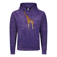 Cloud Purple giraffe Vintage Hoodie - LillyAllenDesigns