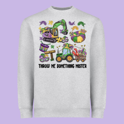 Throw Me Something Mister Heavyweight Sweatshirt Designed By Maliassmallbusiness