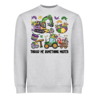 Heather Grey throw me something mister Heavyweight Sweatshirt - MaliasSmallBusiness