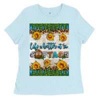 Baby Blue life is better at the cottage air freshener Ladies Tee - HRA Design Shop