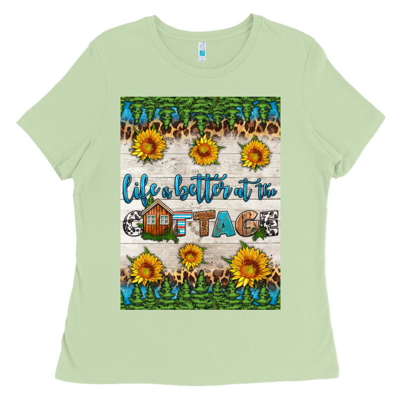 Life Is Better At The Cottage Air Freshener Ladies Tee by HRA Design Shop | Teevron