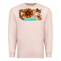 Pale Pink Cozy season Thanksgiving Premium Sweatshirt - NancyCooperArtShop