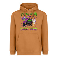 Meerkat Salem witch book club Heavyweight Hoodie - NancyCooperArtShop